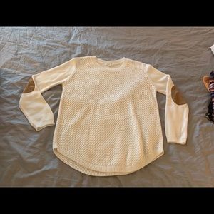Elbow patch pullover